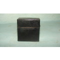 Antique Leather Clad Travelling inkwell