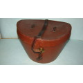 Antique Leather Hat box for a  top hat 2
