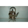 Victorian Titling Silver Plate Teapot Silverplate
