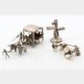 Continental and English Hallmarked Silver Novelty miniatures