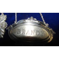 Silver and Silver Plated Brandy  Decanter Labels