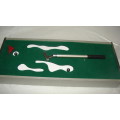 Australian Desktop Golf Set: Putter, Balls, Flag and Green