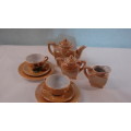 Vintage Iridescent Miniature Tea Set