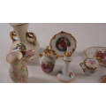 10x Miniature Ornaments Limoges etc