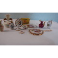 10x Miniature Ornaments Limoges etc