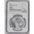 HOT - 2019 South Africa The Big 5 - Elephant 1 oz Silver R5 Coin NGC MS70 - FINEST KNOWN