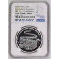 HOT FROM NGC- 2019  SILVER R50 PF70UC CONSTITUTION DEMOCRACY  FINEST KNOWN  First Releases