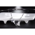 Double Butterfly Necklace Luxury AAA Austria Crystal and Platinum Plated **FREE VELVET POUCH