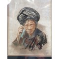 A set of Watercolour Portraits from  Maung Saya Saung (1898 to 1952)