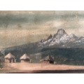 Drakensberg Original Painting Signed Dated 1947