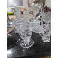 13  Beautiful crystal or just glass.  Good condition, no cracks, no chips will sell as a lot