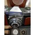 9 Beautiful old cameras  Not Tested sold as a lot one bid for all