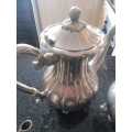 EXCELLENT QUALITY HEAVY SILVER PLATED  Tea Pot Coffee Pots Milk Jug Sugar Bowl With one old Tea Pot