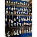 140 Old Souvenir Spoons Collection as a lot