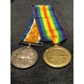 Campaign Medal, (Group War Medal, Victory Medal, WW1- Named)