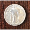 1918 USA Standing Liberty 1/4 Dollar (S)