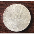 1978 Austria SILVER 50 Shilling