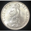 1889 Silver Great Britain Double Florin.