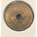 1958 Rhodesia & Nyasaland 1/2d