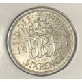 1937 Great Britain 6 Pence.