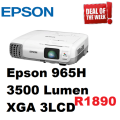 EPSON POWERLITE 965H XGA 3LCD PROJECTOR,(refurb) power cable