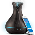 WIFI Control Smart Life Tuya Essential Oil Aromatherapy Ultrasonic Air Diffuser Humidifier (Brown)