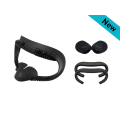VR Cover Fitness Facial Interface and Foam Set for Oculus Quest 2 (Black)