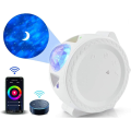 WIFI Control Smart Life Tuya Sky Moon Star Music LED Light Star Projector (White)