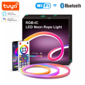 WIFI Control Smart Life Tuya 5M RGBIC LED Neon Rope Light