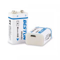 BESTON 9V Micro USB Rechargeable Lithium Battery | 9V | 260mAh | 1 Pack