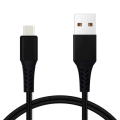 USB A to USB C Cable 3A Data Fast Charging 2m Nylon Braided (Black)