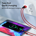 2 Port Fast charging 1 USB A 3A and 1 USB C PD20W Wall charger (White)
