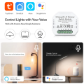 WIFI Control Smart Life Tuya 2CH LED Dimmer Smart Switch (White)