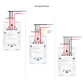 Smart Life Tuya Zigbee 3CH US LED Neutral or No Neutral Smart Switch (White)