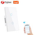 Smart Life Tuya Zigbee 2CH US LED Neutral or No Neutral Smart Switch (White)