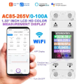 WIFI Control Smart Life Tuya Switch 100A 220V with Power Consumption Energy Monitoring Prepaid Meter