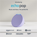 Echo Pop | Full sound compact smart speaker with Alexa | Lavender Bloom