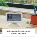 Echo Show 5 (3rd Gen, 2023 release) Smart display with deeper bass and clearer sound | Glacier White