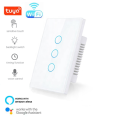 Smart Life Tuya WIFI 3CH US LED Neutral or No Neutral Smart Light Switch (White)
