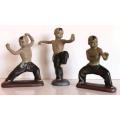Set of 3 Martial Artists