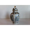 Japanese porcelain temple jar