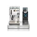 Rancilio Silvia M V5 Espresso Machine + Rocky Grinder with Doser + Stainless Steel Inox Base Drawers