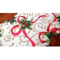 Christmas Table runner Ivy & mistletoe design