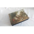 Delicate and romantic silk purse including an extra genuine leather purse