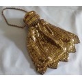 Whiting and Davis beautiful, rare gate top Gold mesh purse design 1920s
