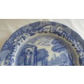 Beautiful WWII old Copeland Spodes Italian blue Pattern Dinner Plate c 1922