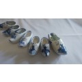 Collection 7 Classic Dutch Delft shoes/clogs