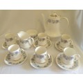 Lovely complete Paragon Coffee set in shades of blue and purple