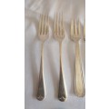 Silverplate cake forks Christoffel France and others elegant touches