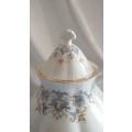 Elegant Paragon Tuscany Blue, White and gold design fine bone China Tea Pot large 1952-1956